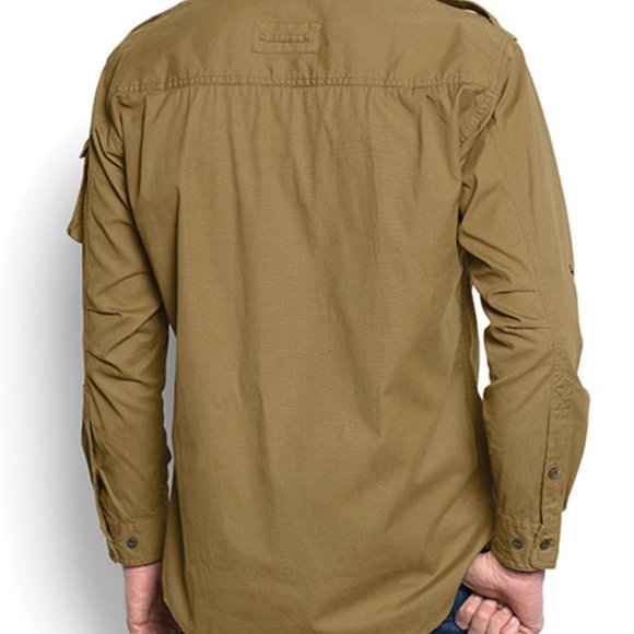 Orvis Mens Bush Shirt British Tan Xl 